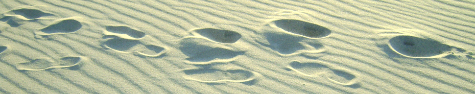 Sand Footprints Zoe Garbett